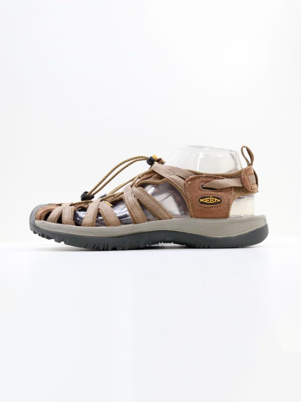Keen Whisper Brown Leather Waterproof Fisherman Sandals - Women's 10